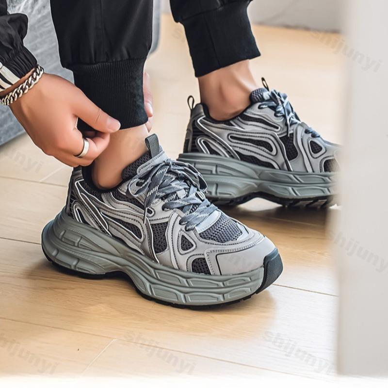 Fashion 2025 New Summer Mesh Breathable Versatile Thick Sole Casual Shoes Fashion Trend Low Top Sports Shoes Comfortable Chunky sneakers