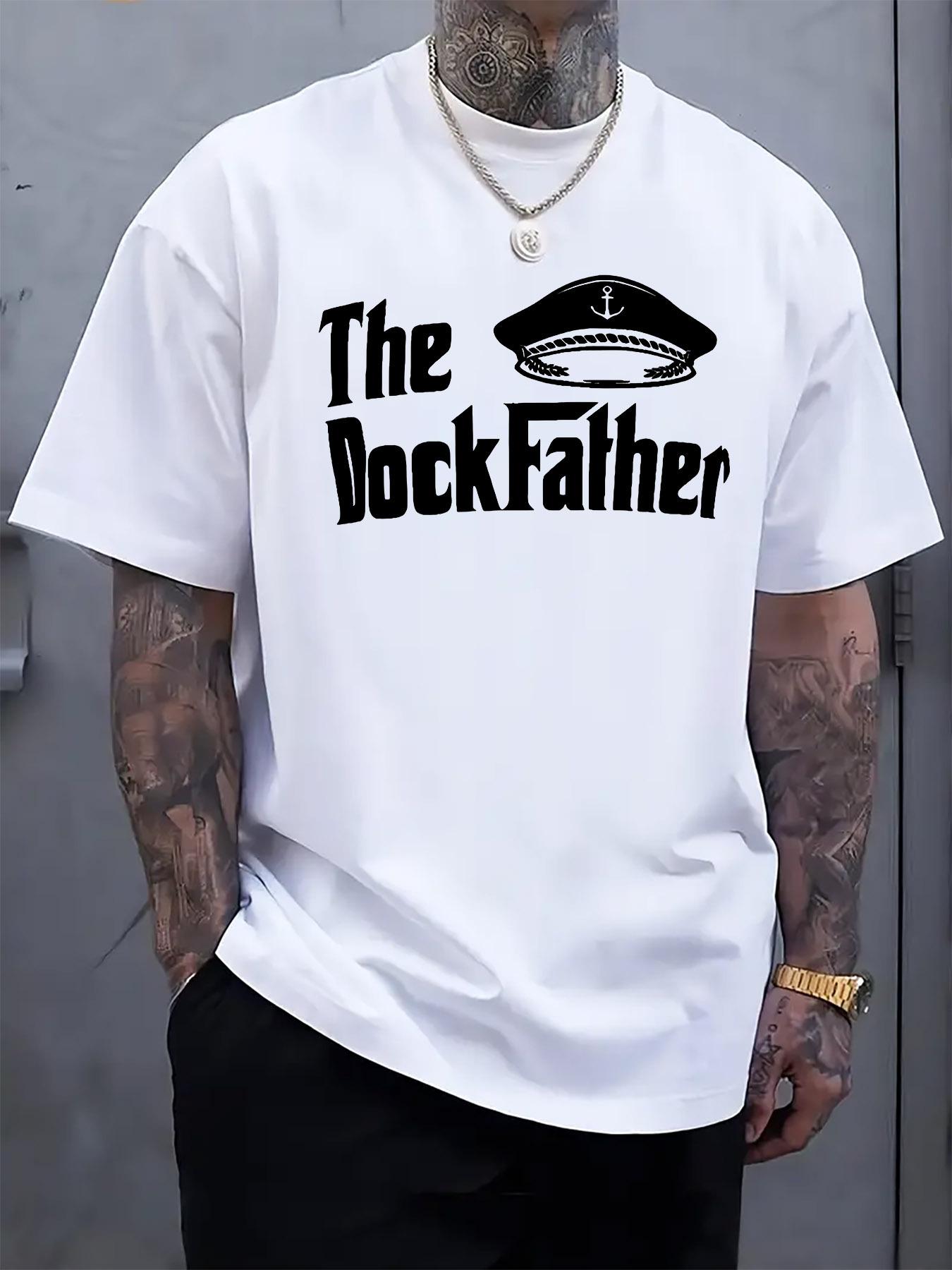 The DockFather Graphic Tee - Casual Crew Neck Short Sleev... S