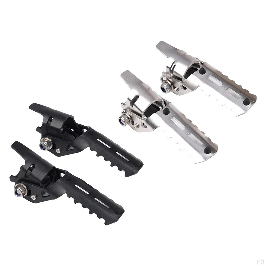 2 stycken Motorcykel Motorvakt Motorcykel Fotpinnar Fotstöd Professionella Rostfria Stål Tillbehör