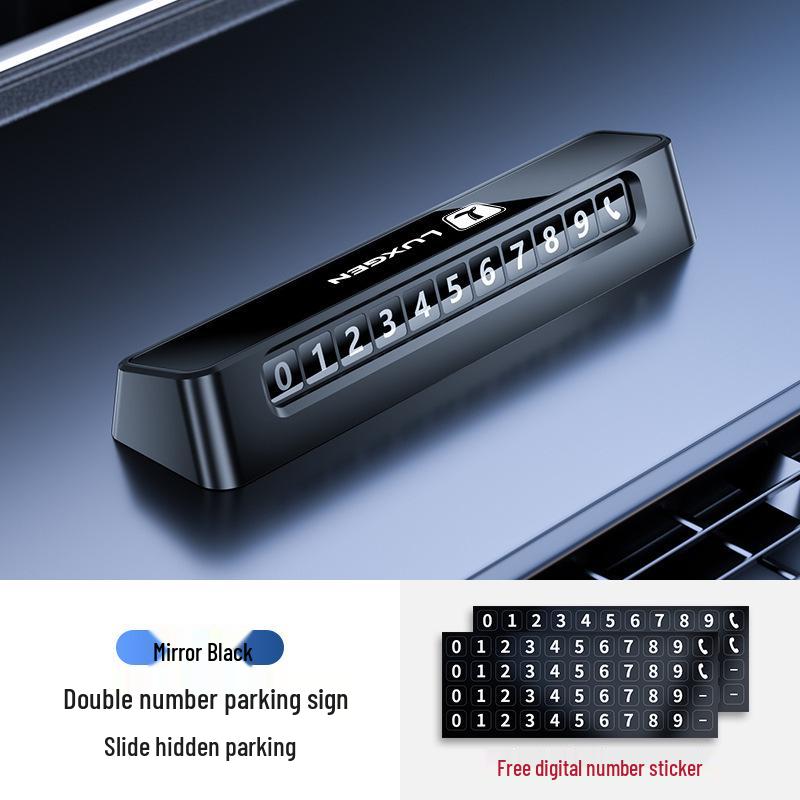 Luxgen Kfz-Kennzeichen für temporäres Parken - Passend für Big 7 MPV, 5 Rui, 3 U6/U5/U6 SUV-Modelle