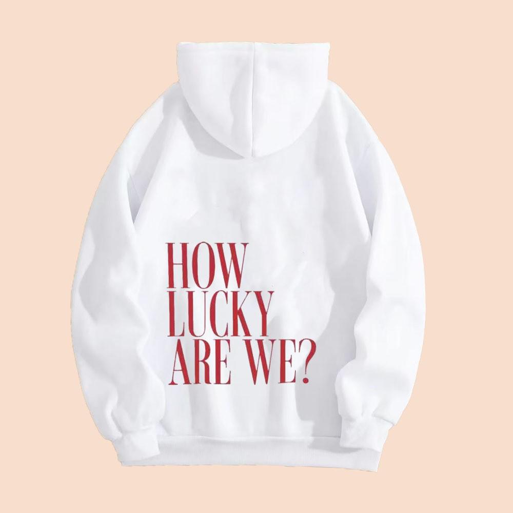 2025 Casual Loose Fit Letter Print Hoodie
