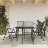 VidaXL Garden Dining Set 5 Pcs Anthracite Metal Mesh 3211819