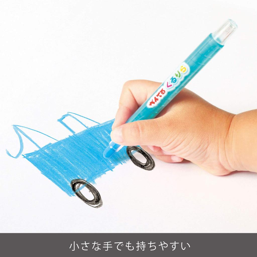 Pentel Kururira Colored Pencils Set 12-Color GTW-12