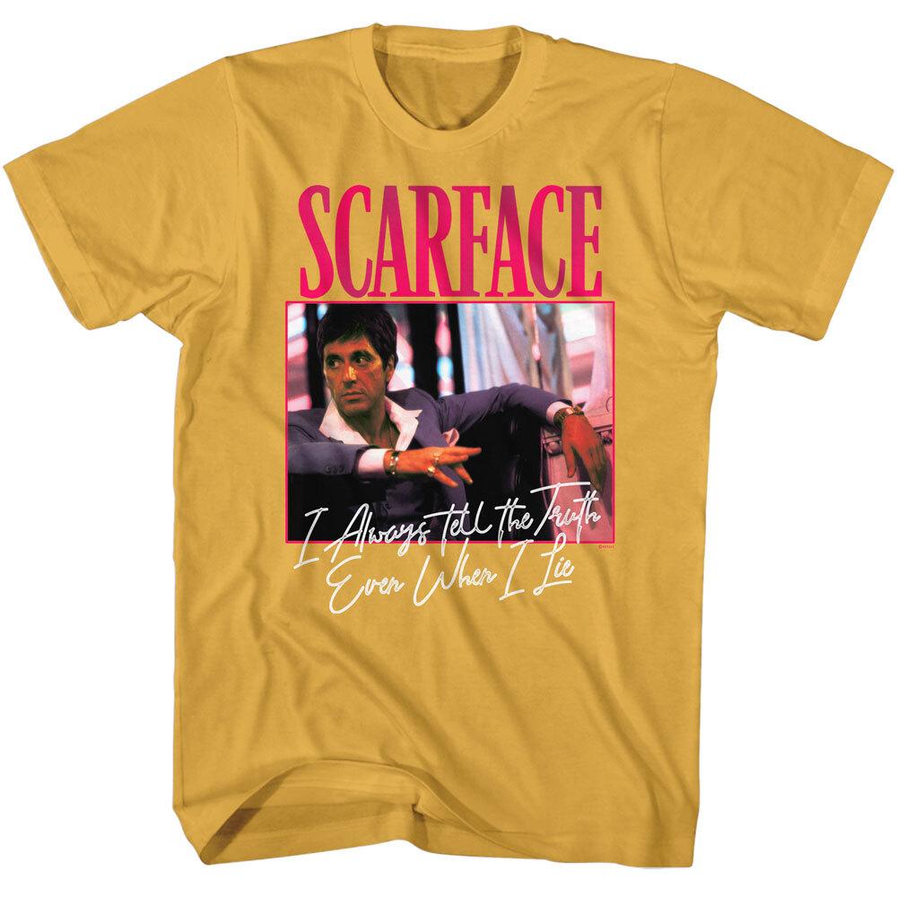 Scarface Tony Montana I Always Tell The Truth Even When I Lie Men T Shirt XXXXL