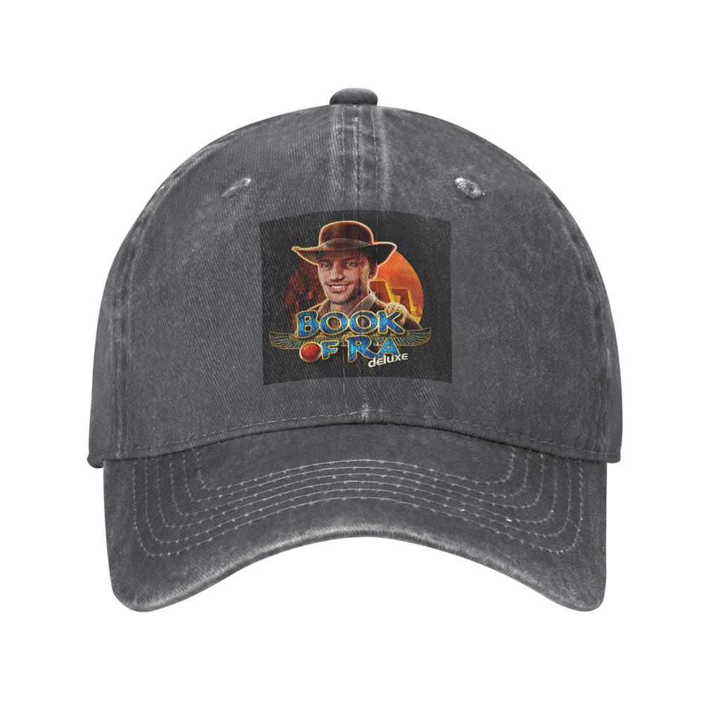 Book of Ra Washed Denim Cap Casual Baseball Caps Adjustable Hat Summer Unisex Baseball Hats