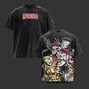 2026 Camiseta Estampada Invencível de Anime Camiseta Lavada Vintage Manga Curta de Verão Algodão Macio Camisetas Tops Roupas Masculinas Femininas