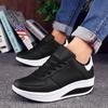 Women Sneakers  New Breathable Vulcanize Shoes Waterproof Wedges Platform Woman Sneaker Leather Casual Shoes  Mujer