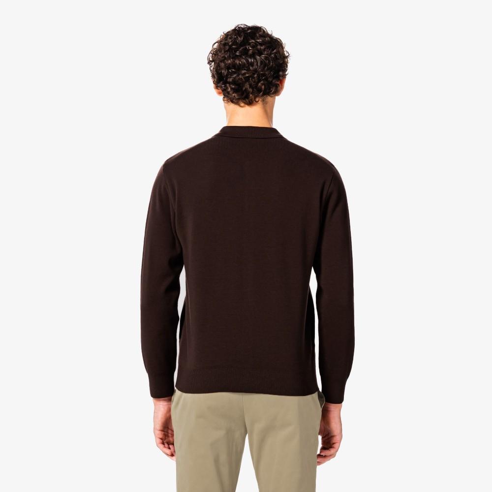 [Lacoste] Men's Button Collar Cardigan AH092E-55NSKB