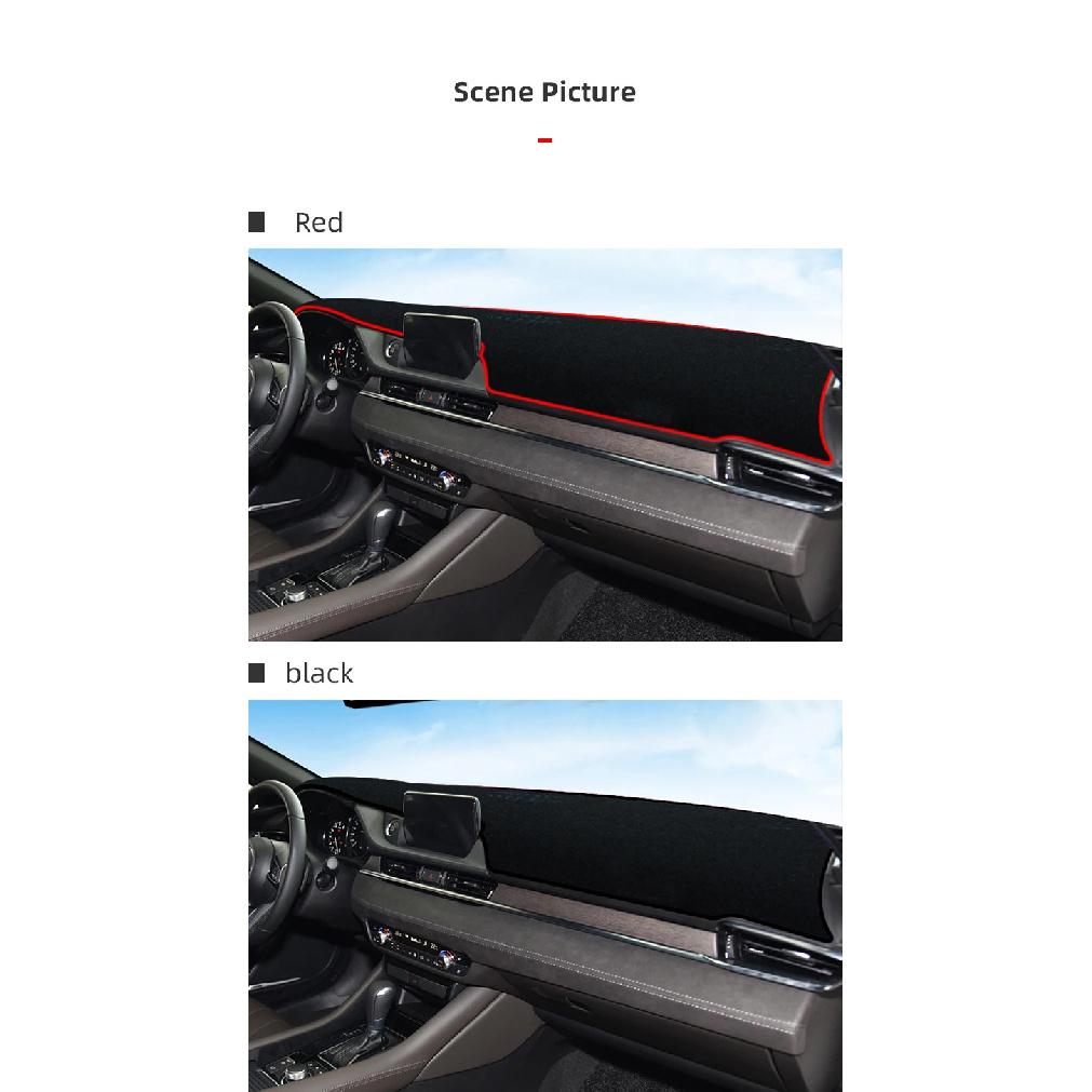 Auto Dashboard Zonneklep Deksel Mat Antislip Pad Tapijten Voor Mazda 6 GJ GL Mazda6 Atenza 2018 2019 2020 2021 2022 2023 Accessoires