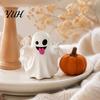 Thanksgiving Gift for Friends Halloween Cute Ghost Figurine, Mini Cartoon Statue, Little Spooky Kawaii Fall Home Decoration Desktop Ornament