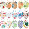 30pcs Bulk Summer Fruit Dog Bandanas Small Large Dog Bibs Scarf Cotton Pet Puppy Kerchief Summer Dog Accessories Pet Supplies