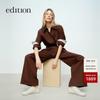 editionE+ 2025 Spring Deconstructed Faux Two-Piece Shirt Jumpsuit