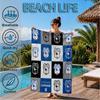 Card-iff Fc Crest Printed Microfiber Beach Towel, Soft And Absorbent, Quick-Dry, Ideal for Summer Travel, Beach Essential, Swimming Pool