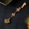 Women Chinese Style Cheongsam Qipao Lapel Hanging Tassel Pendant Vintage Brooch Elegant Style Hanfu Accessories