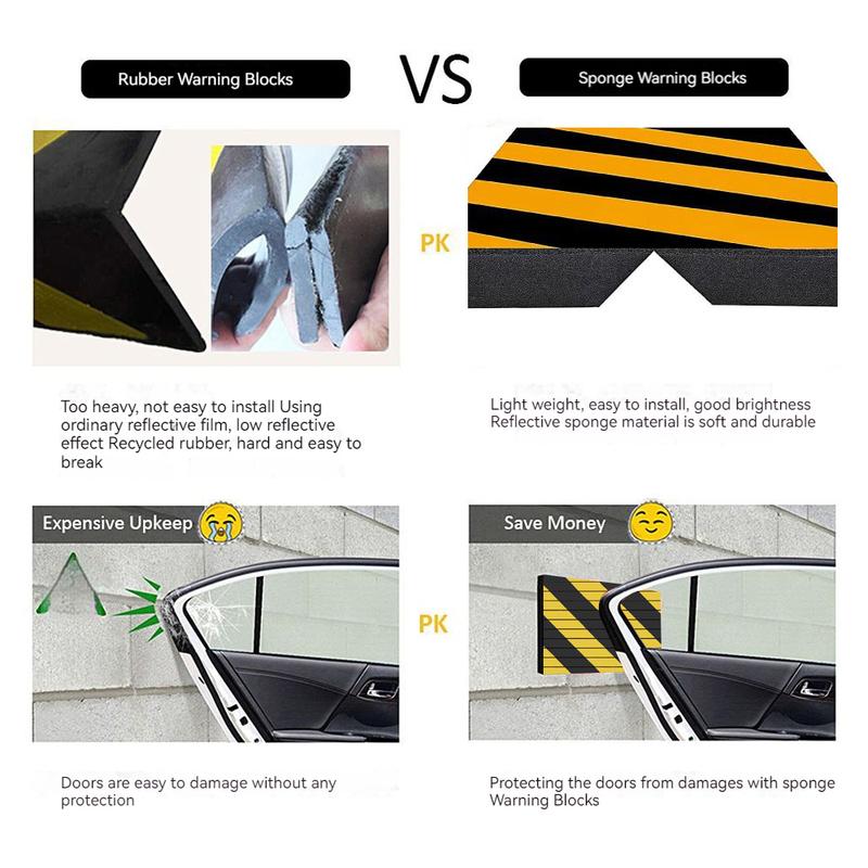Garage Wall Protector Foam Edge Corner Bumper Foam Car Sticker Anti Scratch Parking Protector Auto Door Protecting Wall Corner
