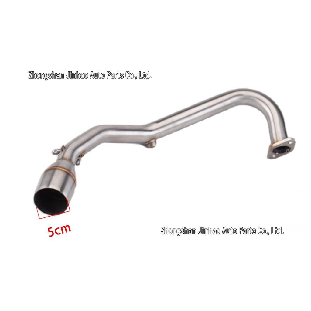 Stainless Steel Front Pipe for Sanyang Gaoshou GR125 Motorcycle Exhaust Modification