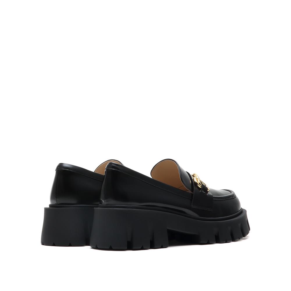 Sijiatu Spring New Horse Carrying Buckle Le Fu Shoes, One Step Single Shoes, Women's Leather Shoes A5318AA5