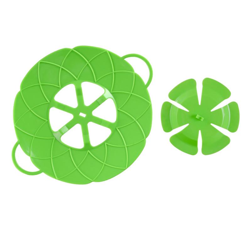 Tampa de silicone para tampa de vazamento para panelas, acessórios de cozinha, utensílios de cozinha, utensílios de cozinha para flores, acessórios de cozinha para casa, gadgets