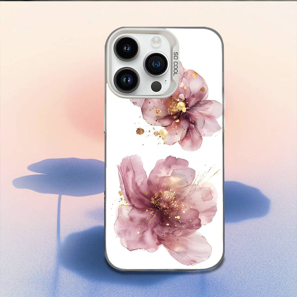 

Anemoni flowers Phone Case For iPhone 16,15,14,13,12,11,Mini,Pro,E,MAX White Candy Matte Shockproof Cover iPhone15promax