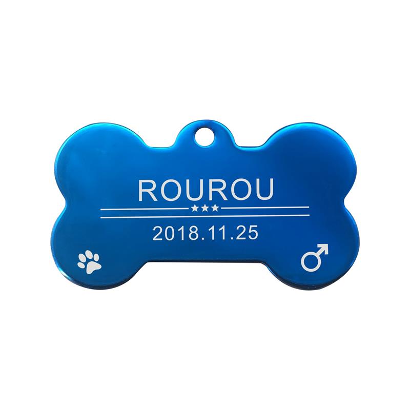 Gravură Gratuită Etichetă ID Animal de Companie Oțel Inoxidabil Etichete Nume Câine Pisică Accesorii Guler Pandantiv Personalizat, Argintiu Auriu Aur roz Negru