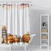 Home Shower Curtains For Bathroom Waterproof Fabric Modern Nordic Style Living Room Curtain Halloween Autumn Pumpkin Decoration