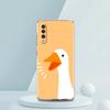 Cute Goose Duck Game Luxury Transparent Phone Case for Samsung Galaxy A12 A02 A03S A50 A70 A40 A10 A20 A30 Cover Silicone Shell