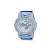 BABY-G Runner Stopwatch Quartz Movement Resin Strap Japanese and Korean Watch Women's Watch Blue Dial BGA-185-2A