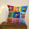 Cushion Cover Car Throw Pillow Case For Sofa Car Christmas Gift Anime P-P-Paw Patrol