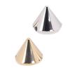 100PCS Conical Rivets Flat Back Cone Shaped Spike Studs for Clothing Decoration and Craft Projects 50 Gold 50 Silver 10x8mm