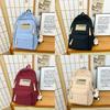 Nylon Large Capacity Unisex School Backpack With Cushion Straps For Daily Use