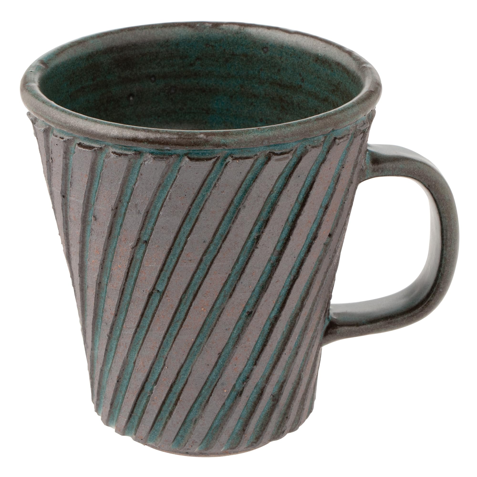 

Кружка Marui Seito Shigaraki Ware Hechimon, маленькая, вместимость примерно 250 мл, бронзовый рельеф, синяя, MR-3-4030