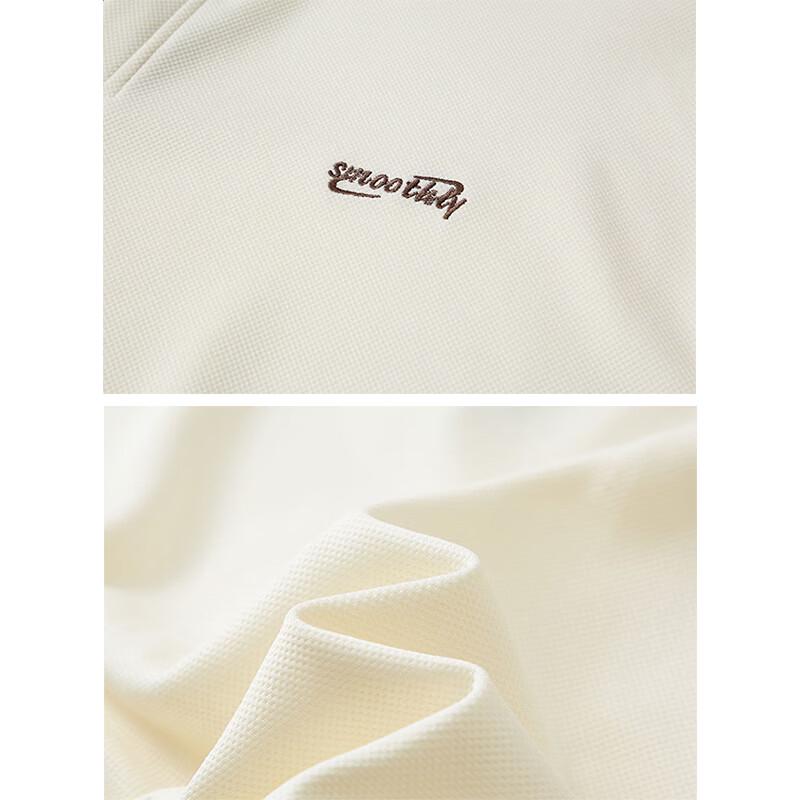 Snoopy Men's Faux Two-Piece Long Sleeve Polo Collar Sweatshirt