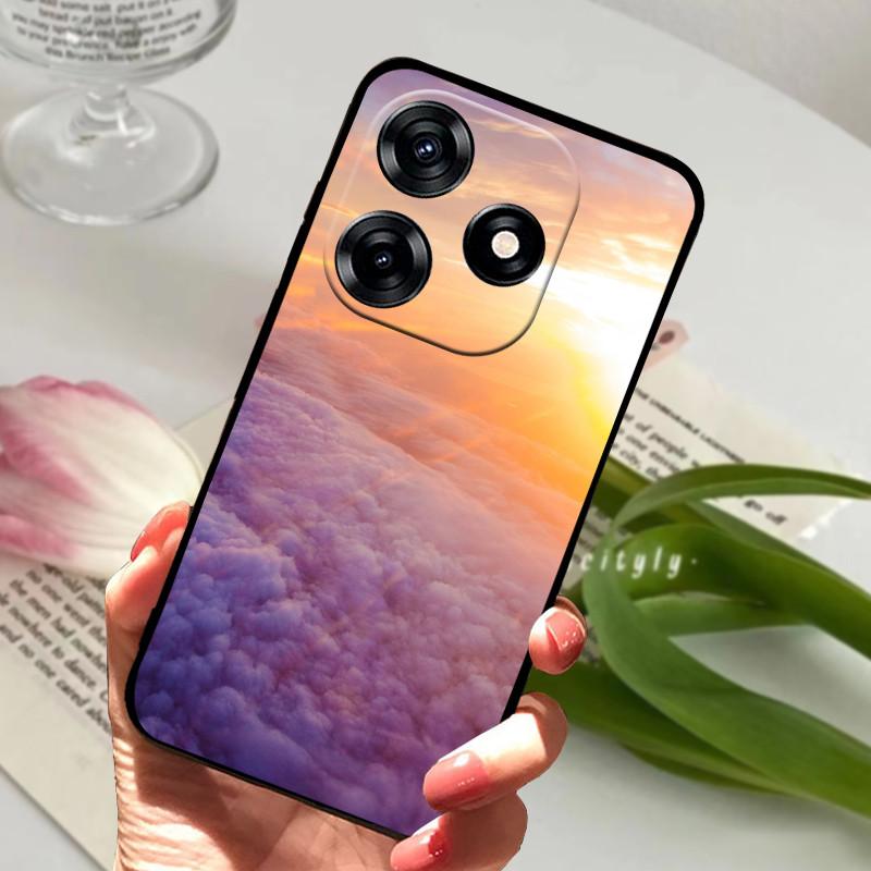 For Tecno Spark 10 Case 6.6" Shockproof Soft Silicone TPU Back Cover for Tecno Spark 10 4G Phone Cases Spark10 Cute Fundas Capa