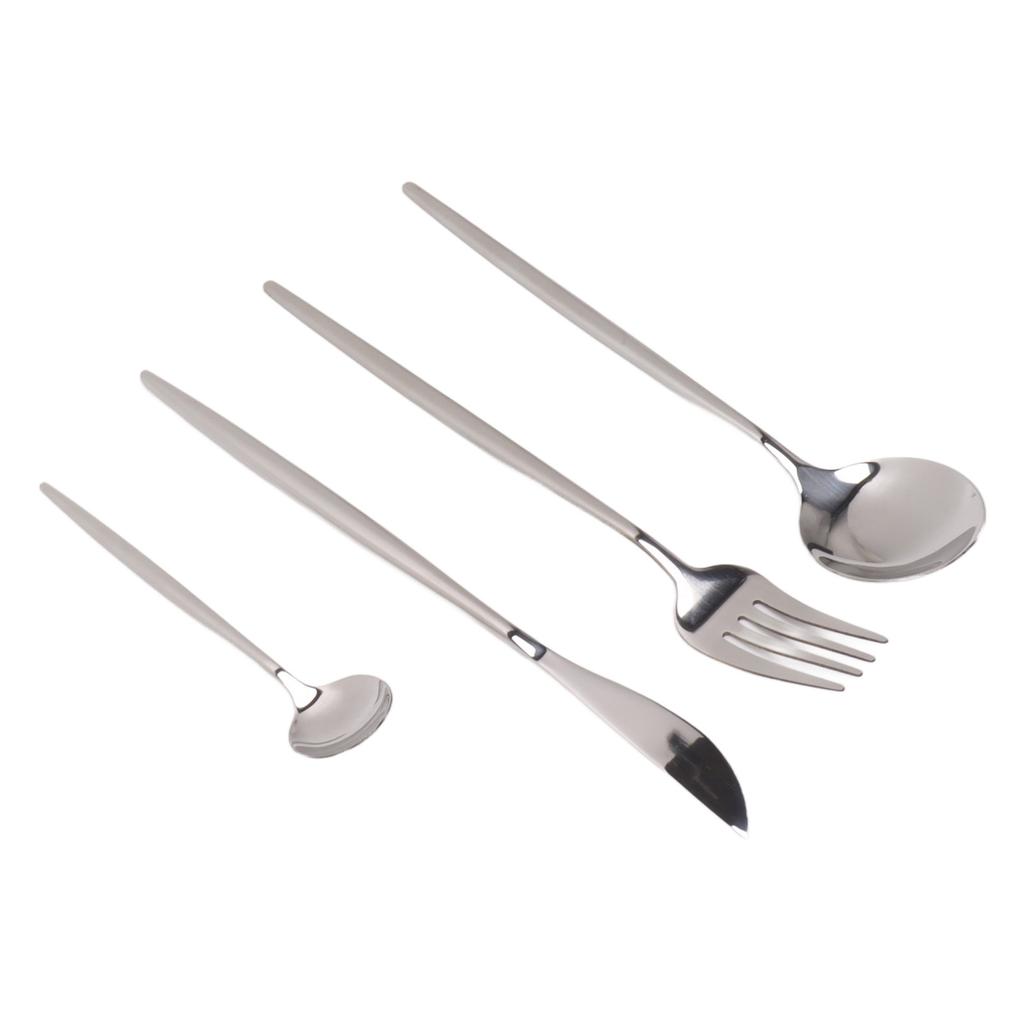 4 Piece Flatware Set Mirror Polished Cutlery Utensil Set Restaurant Eating Tableware Set for Restaurant Home