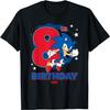 Sonic The Hedgehog Epic Sonic 8th Birthday Big Chest Logo T-Shirt