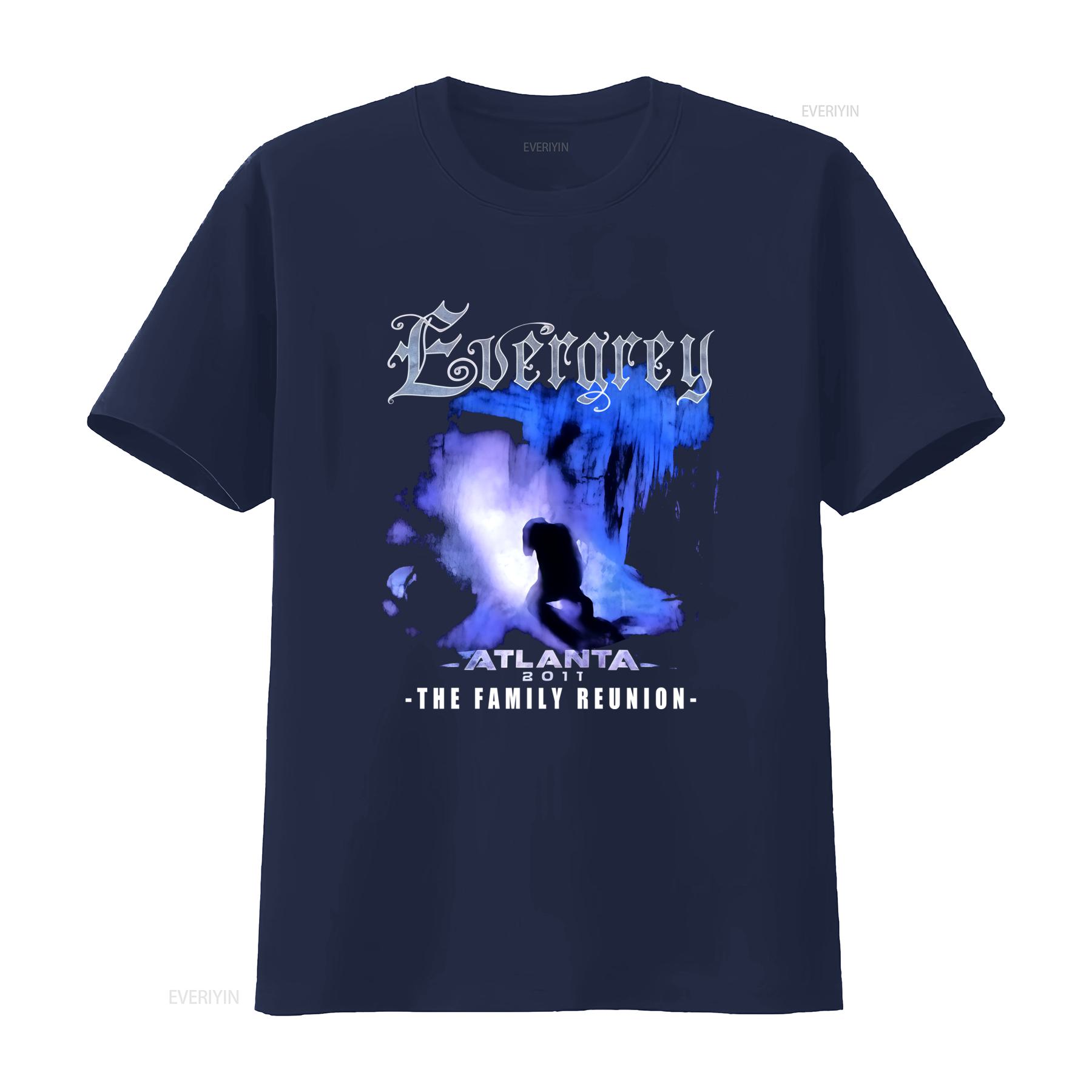 Evergrey Band T Shirt S To 4Xl Black Metal Style Atlanta 2011 The Family Reunion Design vintage Washed Slightly Breathable S