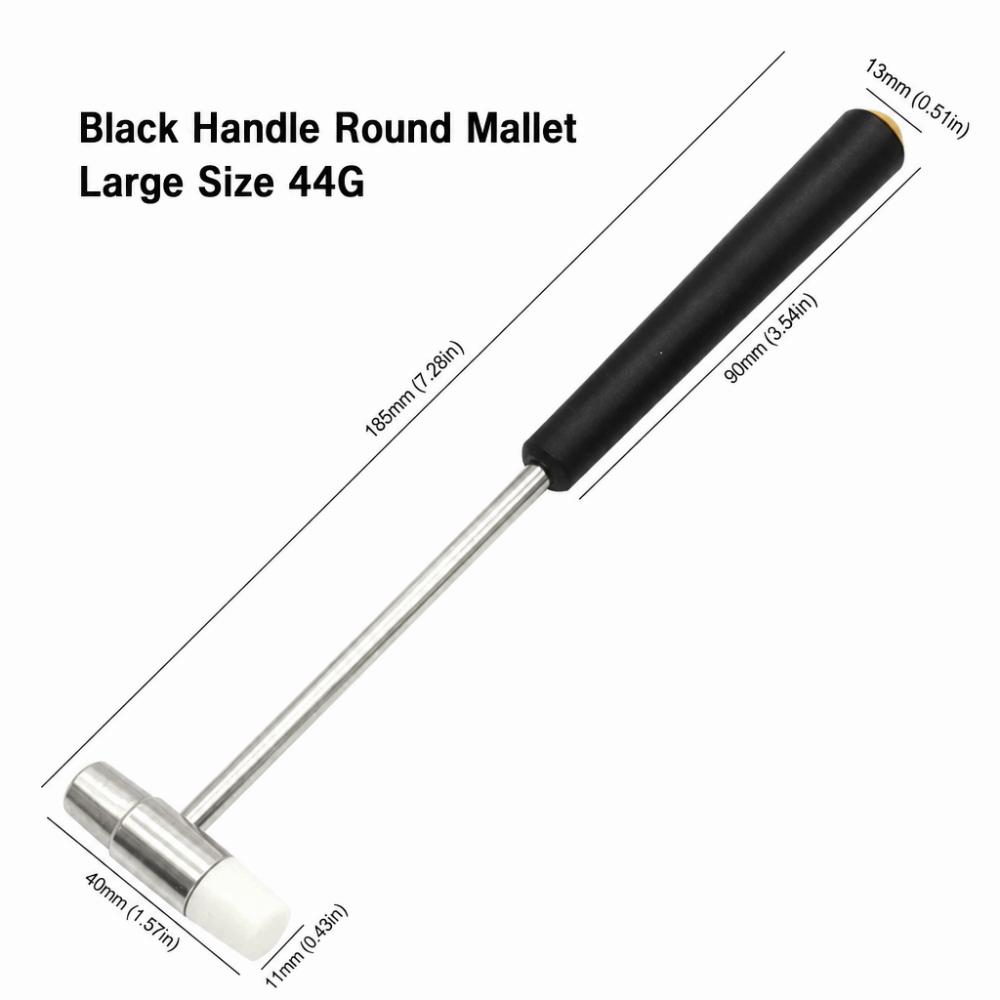 Multi-size Watch Repair Hammer Rubber & Metal Dual Head Hammer Handcraft Hammer Fine Manual Work