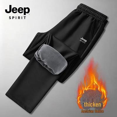 JEEP SPIRIT Herren Winter Warme Aoli Fleece Gerade Bein Hose