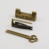 1pc Mini Creative Practical Magpie Pattern Small Lock Old Box Padlock Horizontal Retro Lock Vintage Furniture Ornaments Box Lock