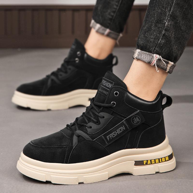 

Мужские повседневные рабочие ботинки в стиле ретро с высоким берцем - модная обувь для мотоциклистов на осень/зиму 43