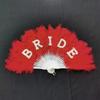 1pc Elegant Feather Hand Fan  Weddings  Parties Versatile Photo Prop Home Decor - Ideal Anniversary  Gift
