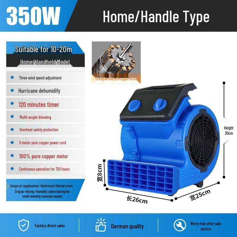 Commercial High-Power Blower Ground Dryer & Dehumidifier