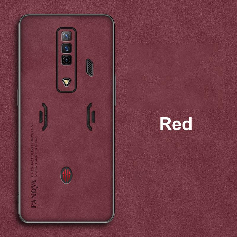 

Роскошный кожаный чехол для ZTE Nubia Red Magic 7 7S 6 6S Pro, силиконовый чехол с полной защитой для телефона RedMagic 6 7 Pro Coque For Red Magic 6S Pro красный