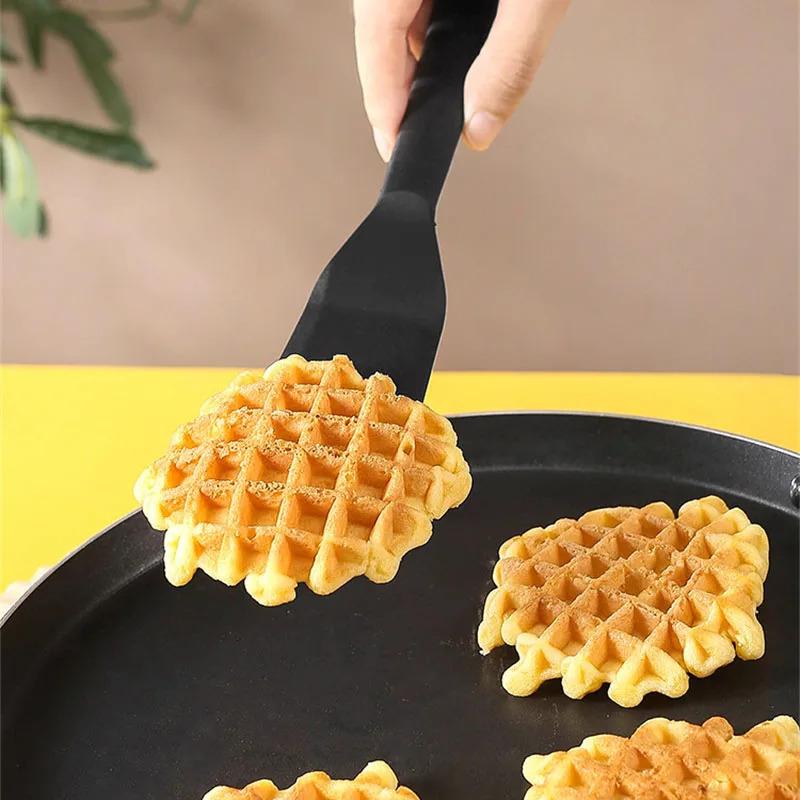 1Pc Silicone Frying Shovel High Heat Resistant Kitchen Tools Non-Stick Pancake Fried Egg Transfer Shovel Cooking Leakage Spatula