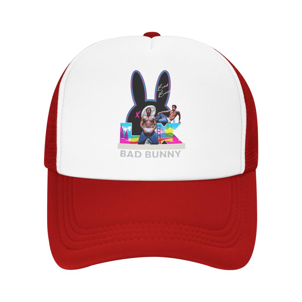 Summer Mesh Sun Hats Summer Baseball Cap Vintage Hip Hop Hats Bads Bunnys Unisex Men Print Kpop Rock Dropshipping Baseball Cap