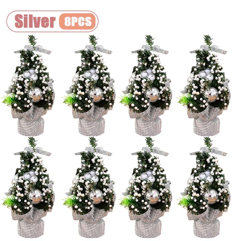 Mini Kerstboom Kleine Bureau Tafelblad Decoratie Schattig Feestelijk Vakantie Ornament voor Kinderen Kerstcadeau Winter Huisdecoratie