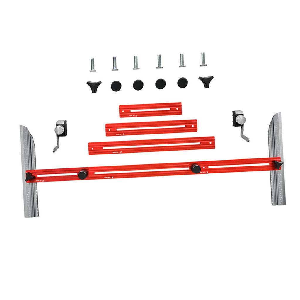 Stair Measuring Tool Jig Aluminum Alloy Flexible Easy Adjustment Stair Tread Gauge