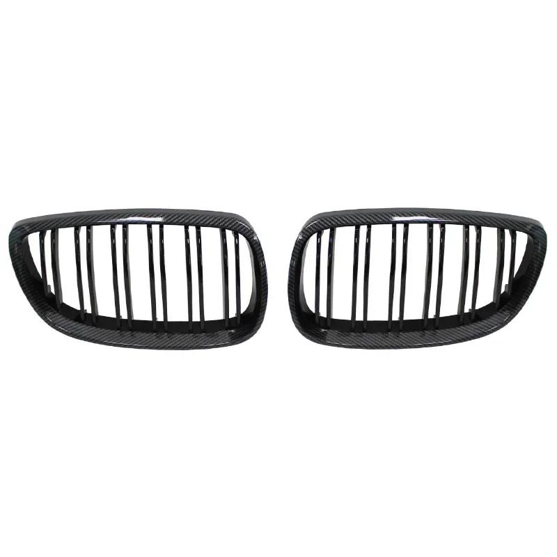 Car Front Grille Racing Front Sport Grill Gloss Black Double Slat Kidney Grille For BMW E92 E93 M3 2006-2009