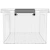 SPACEXPERT Clear Plastic Storage Box with Handles