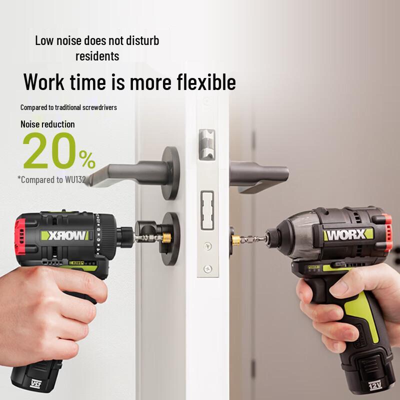 WORX WU129 Industrial Cordless Brushless Screwdriver (Bare Tool) CN Plug (adapter Included)